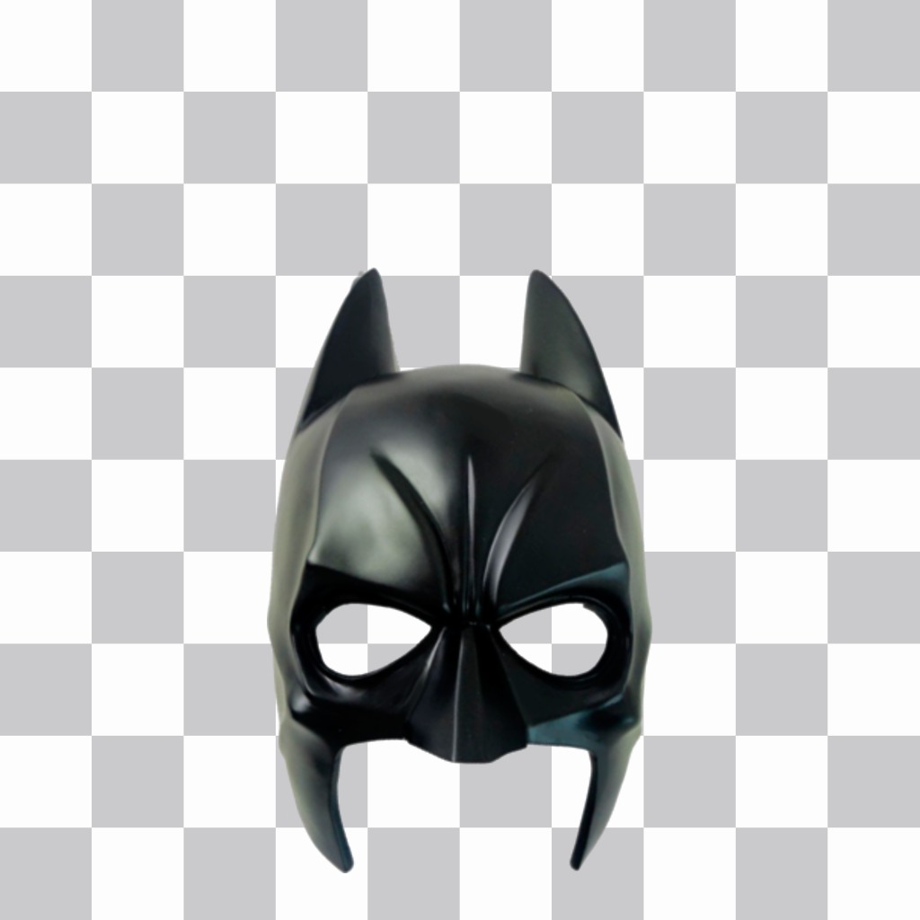 Autocollant avec le masque de super-héros Batman. ..