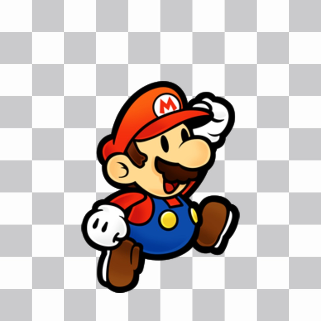 Autocollant de Mario sauter ..