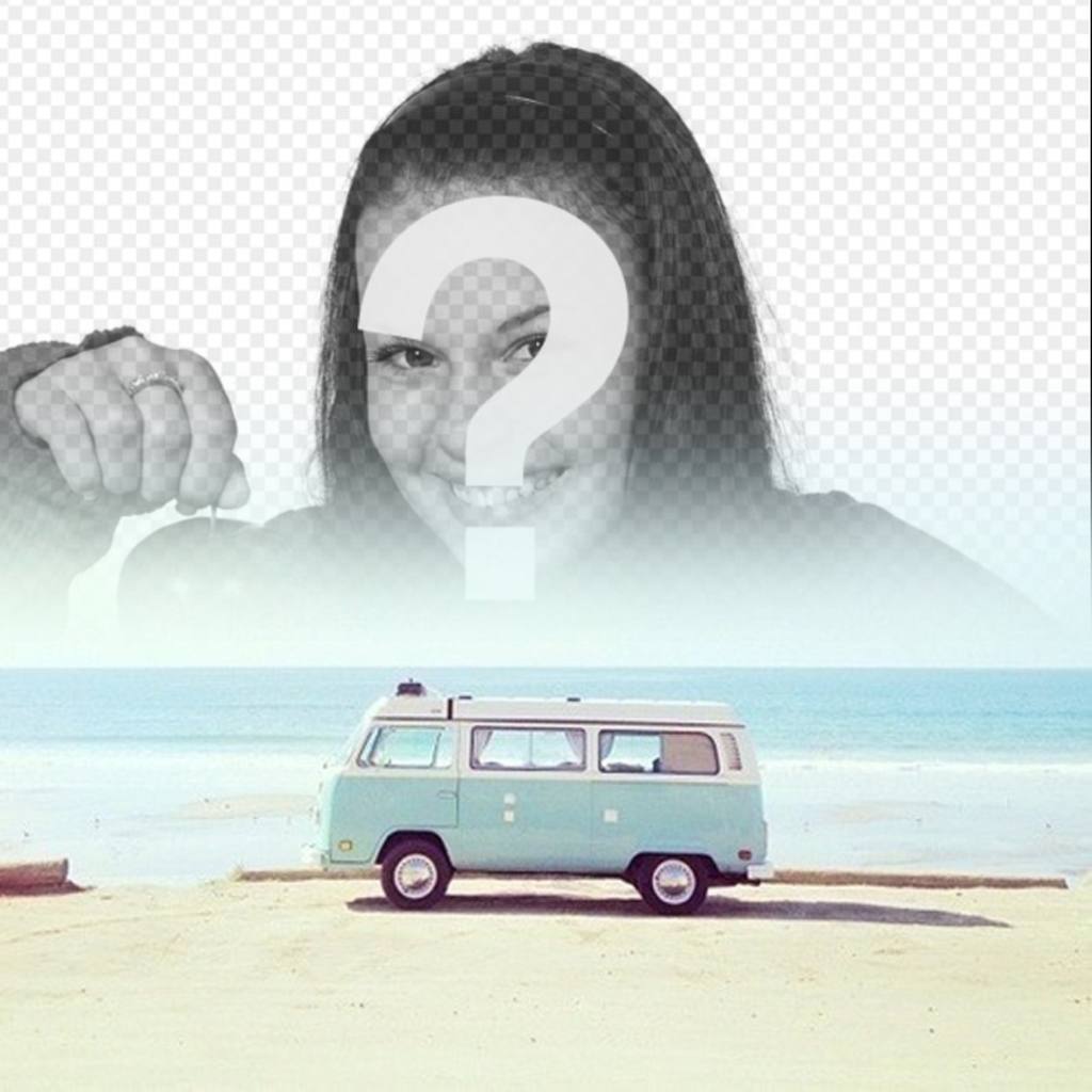 Photomontage Hipster avec un van ..