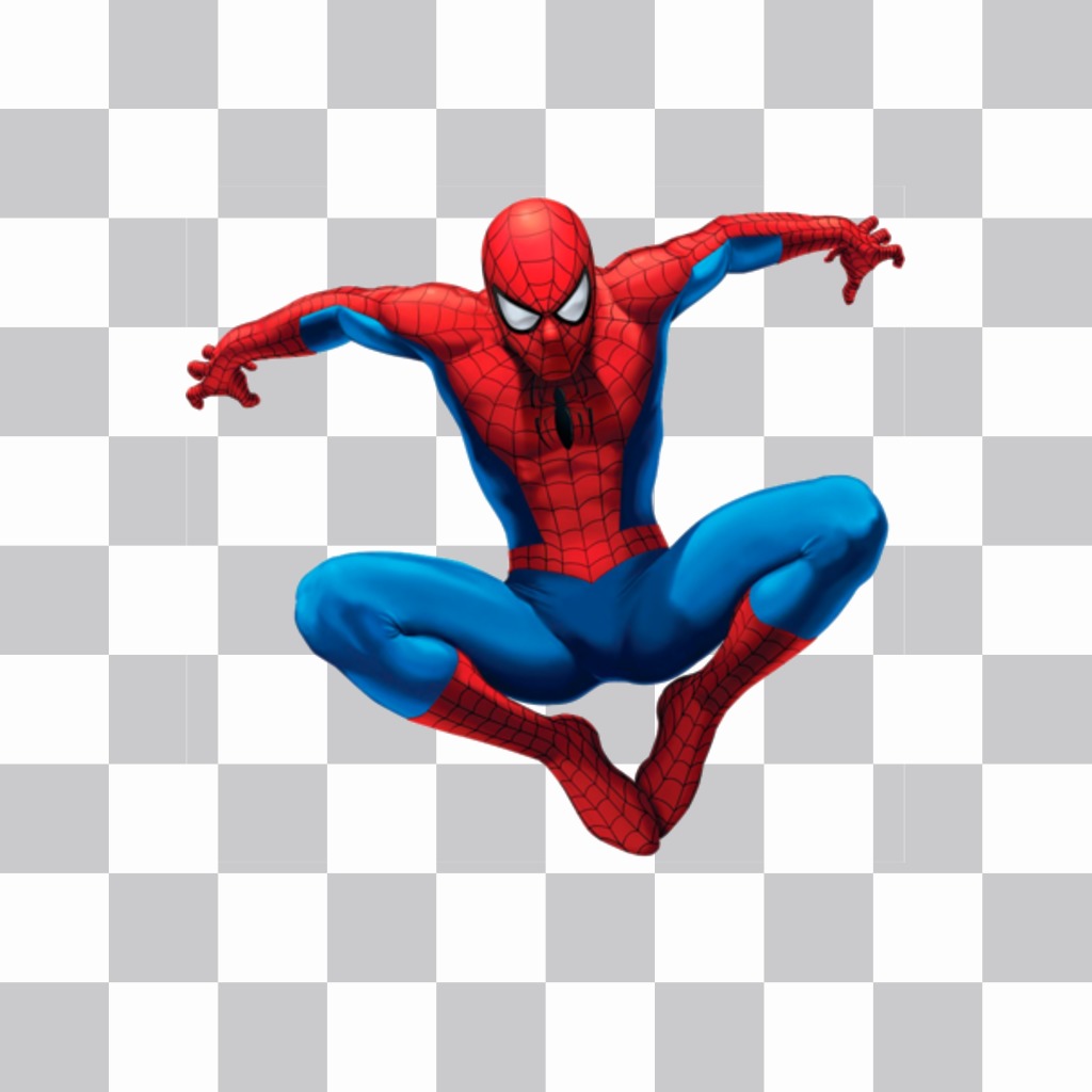Spiderman autocollant saut à insérer dans votre photo ..