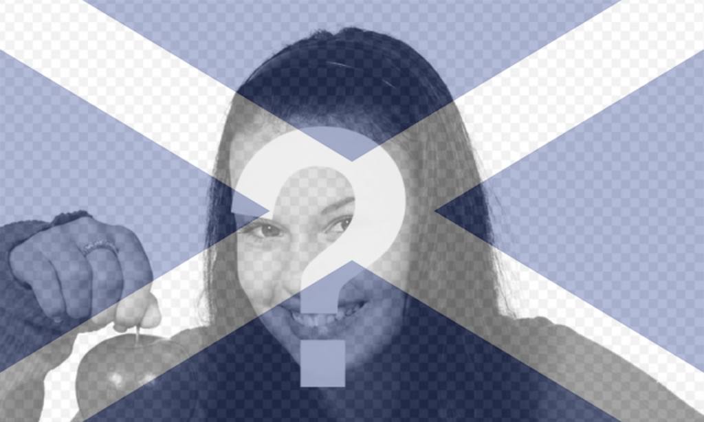 Collage spécial avec le drapeau écossais ..