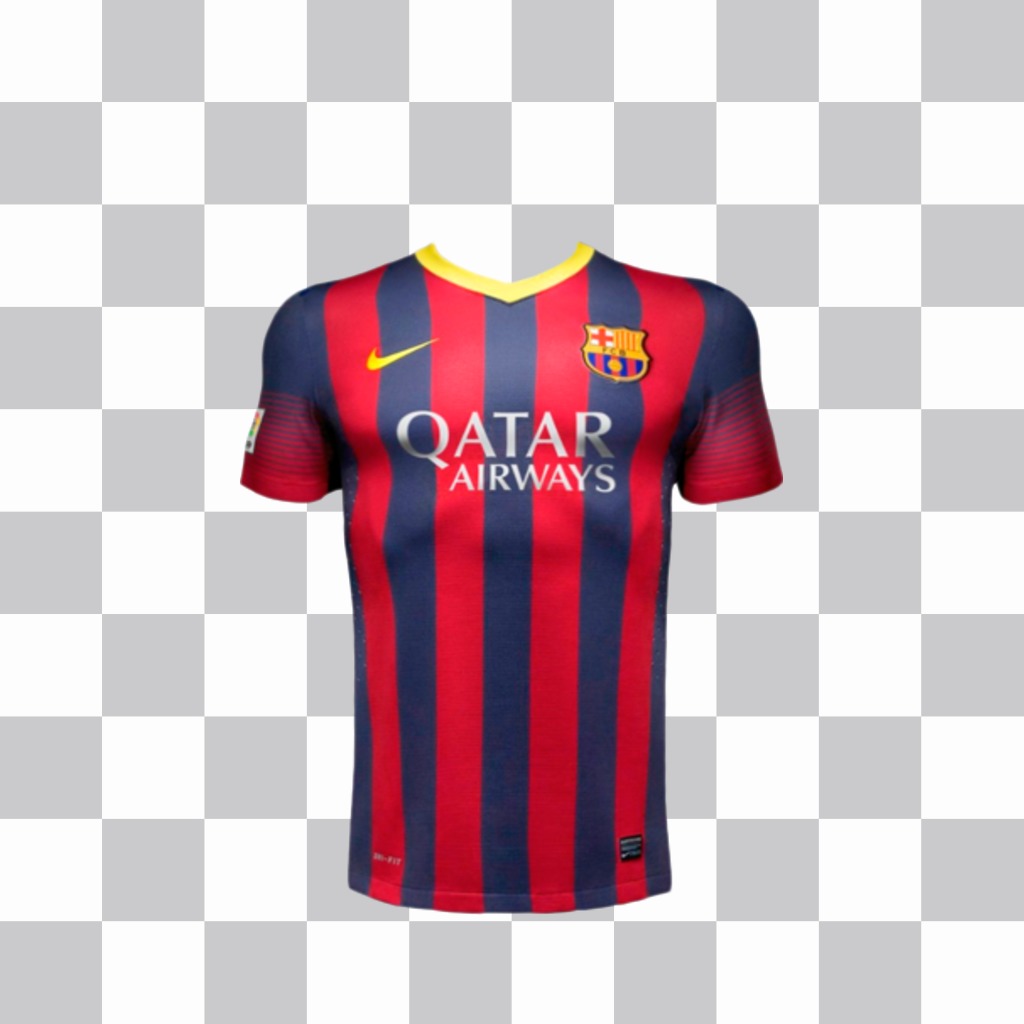 Autocollant dun T-shirt FC Barcelone de la saison 2014 ..