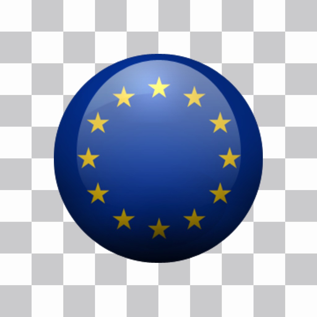 Autocollant drapeau de lUnion européenne peut mettre en place avec notre éditeur en ligne..