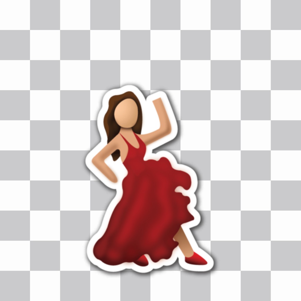 Émoticône dun flamenco dansant de whatsapp ..