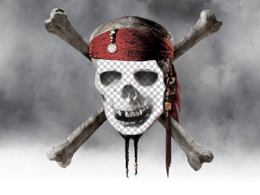 Photomontage dun crâne de pirate de mettre une photo de votre visage. ..