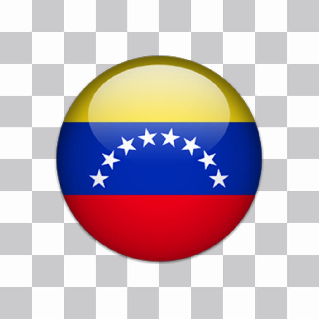 Autocollant dune feuille avec le drapeau du Venezuela pour vos photos ..