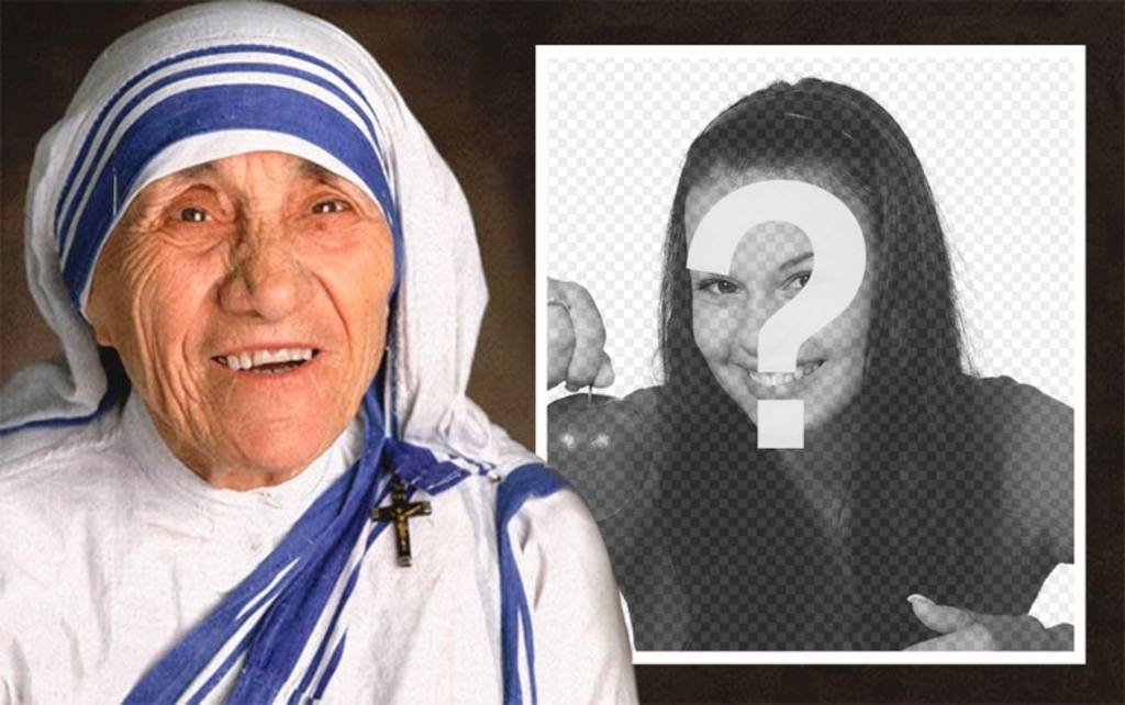 Effet photo de Mère Teresa de Calcutta pour télécharger votre photo ..