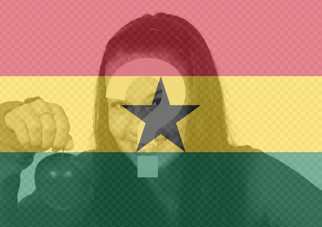 Drapeau du Ghana à appliquer comme un filtre à vos photos ..