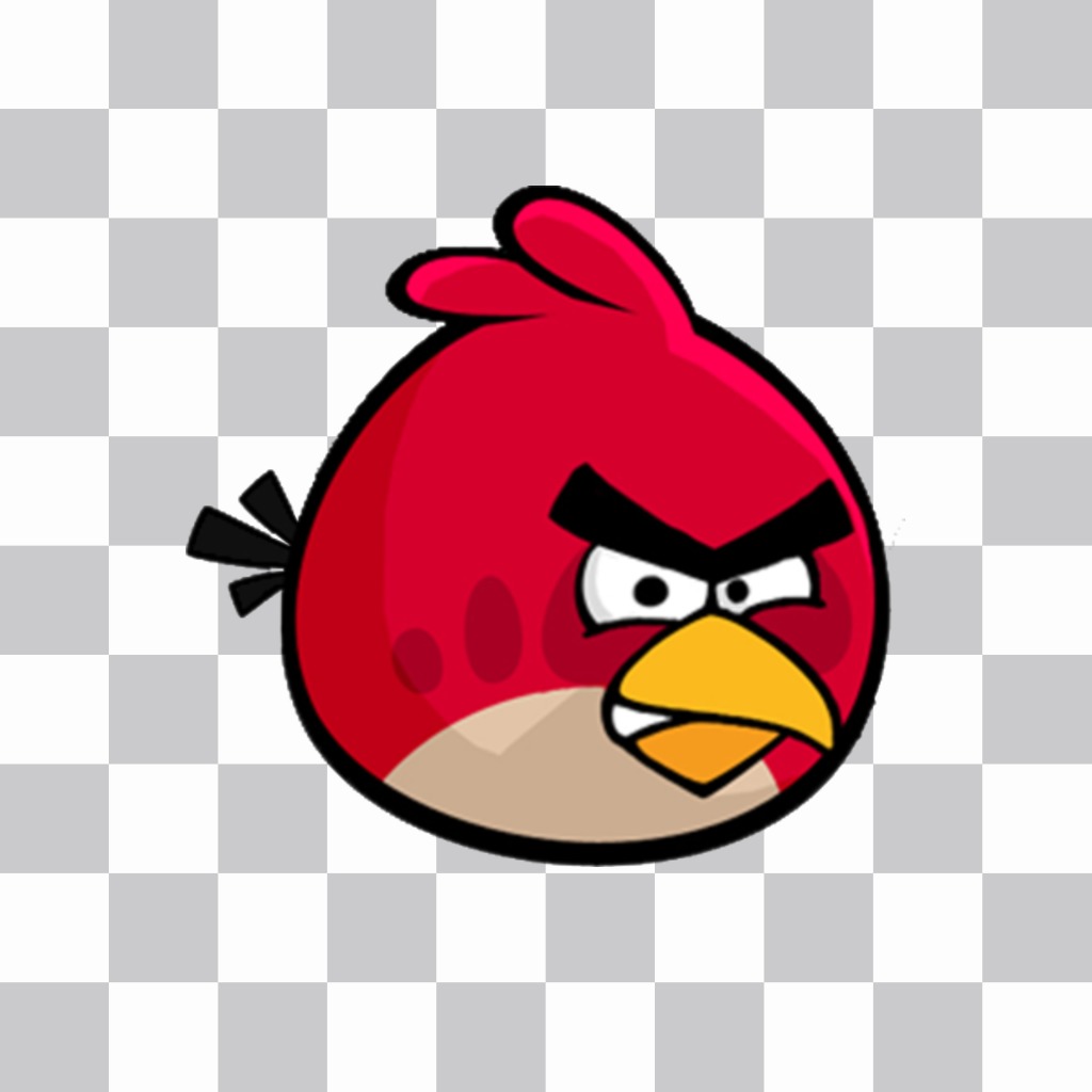 Big Bird de mettre sur vos photos si vous aimez Big Red caractère des oiseaux de Angry Birds de Angry Birds jeu pour décorer vos photos si vous aimez ces drôles doiseaux. autocollant gratuit pour éditer vos..