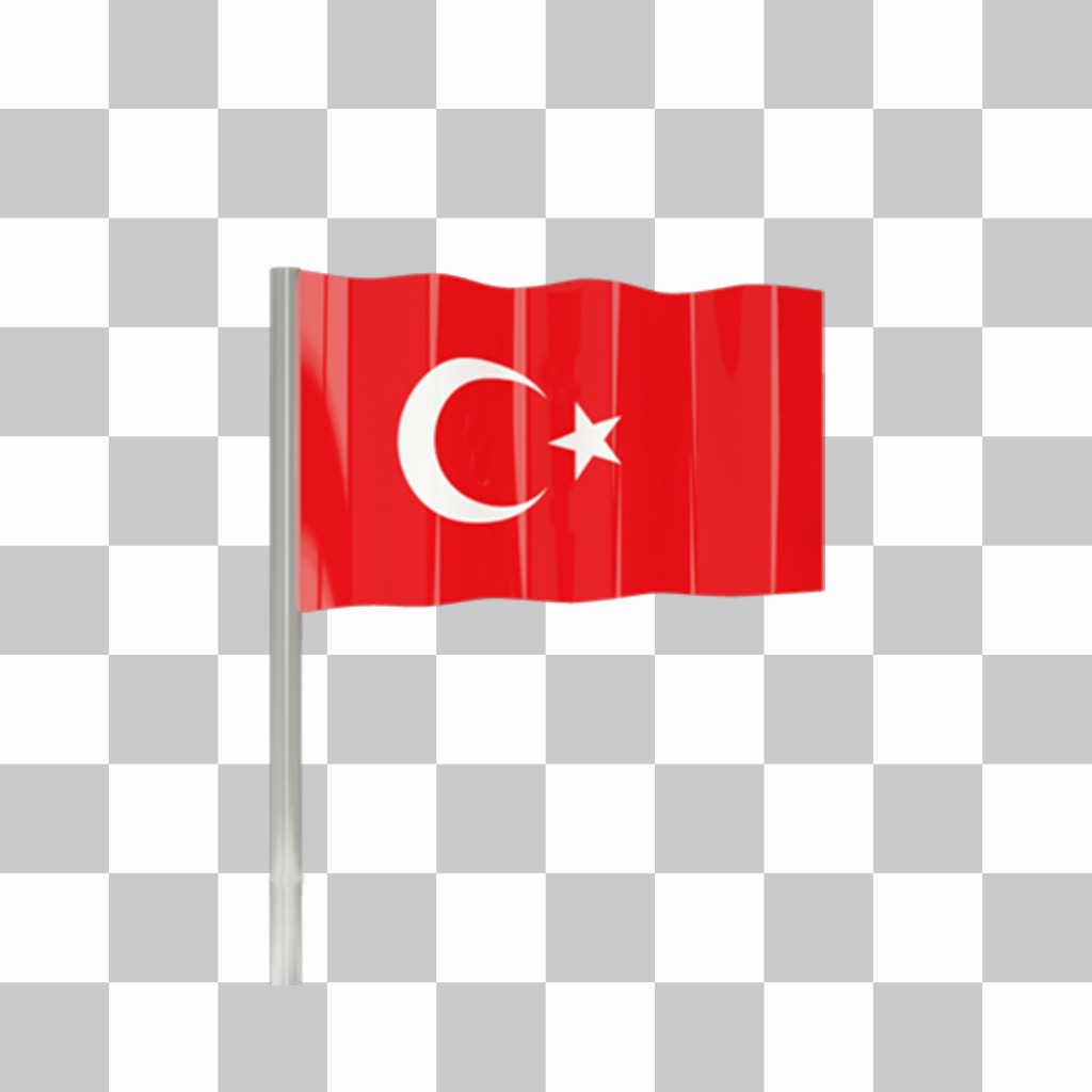 drapeau Turquie pour décorer vos photos pour ..