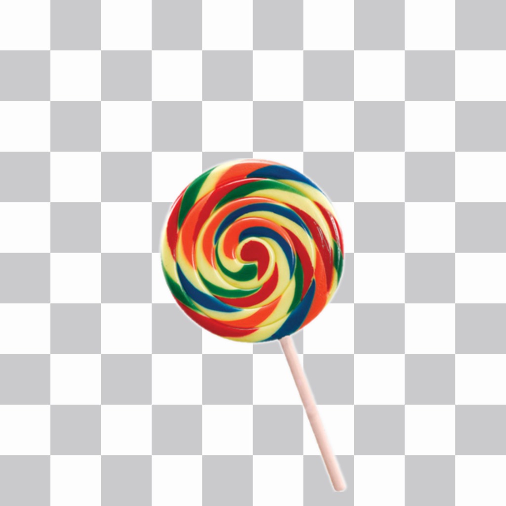 Lollipop avec des couleurs à coller sur vos photos ..
