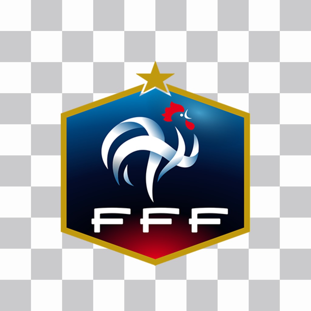 Effet photo de la Fédération française de football bouclier pour vos photos ..