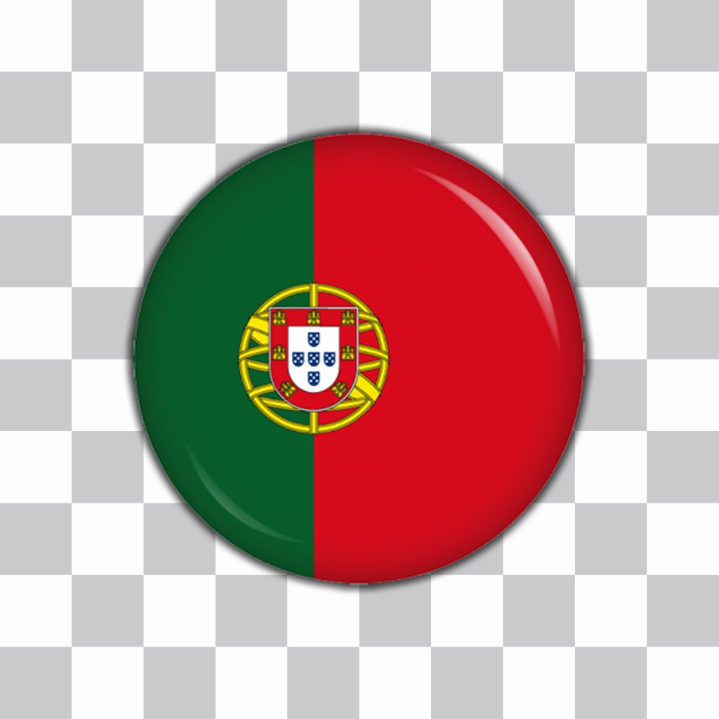 Bouton avec le drapeau du Portugal pour ajouter vos photos avec cet effet ..