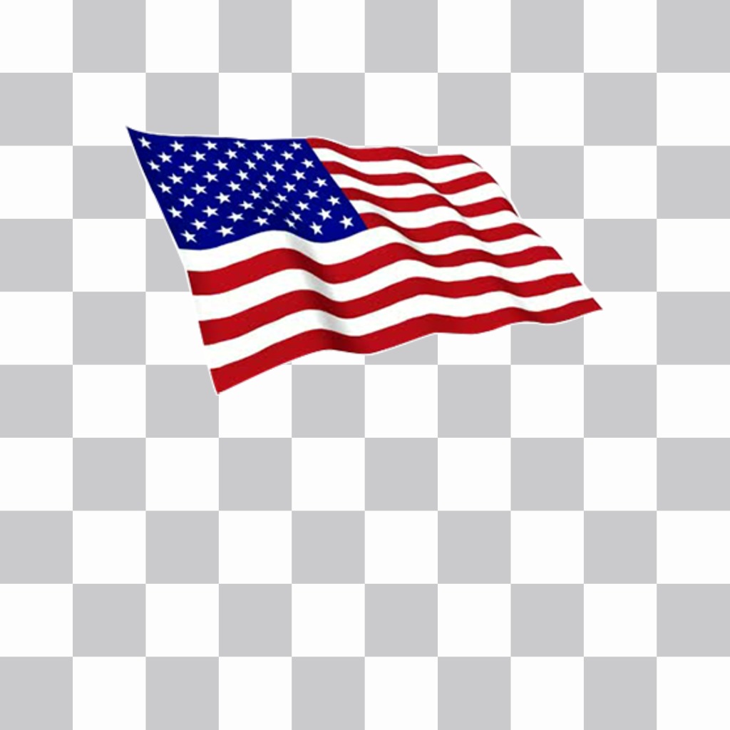 Autocollant des Etats-Unis drapeau flottant pour décorer vos photos ..