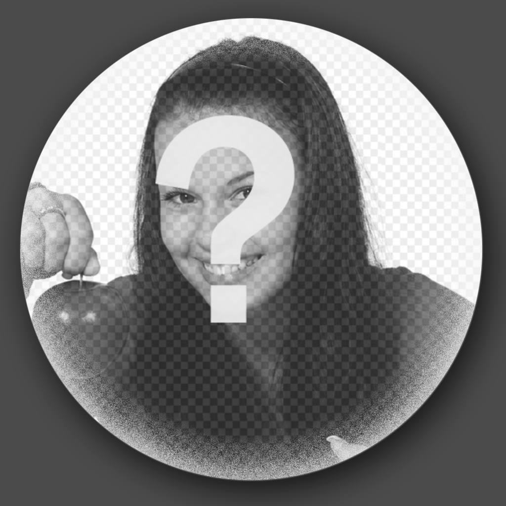 En forme de cadre de cercle à vos photos avec un effet de verre ..