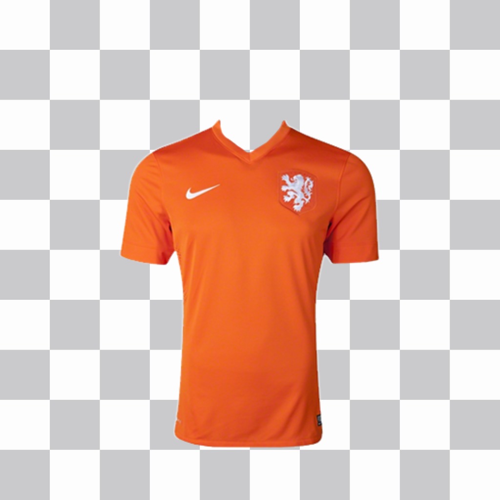 Orange maillot de léquipe de football néerlandaise à coller sur vos photos ..