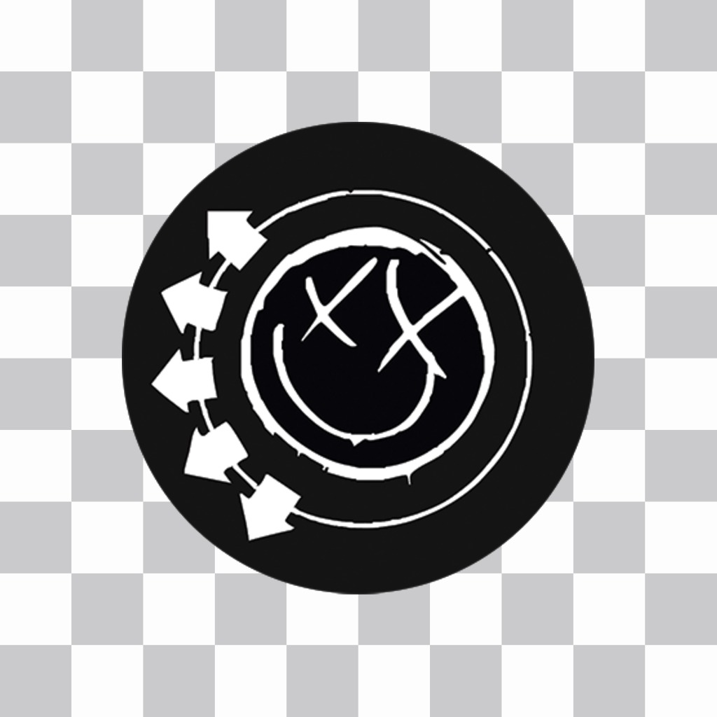 Logo du célèbre groupe Blink 182, vous pouvez coller sur vos photos ..