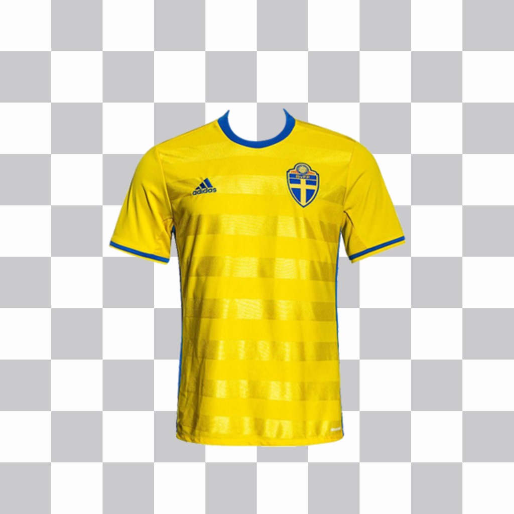 Shirt de léquipe nationale de football de la Suède à mettre dans vos photos ..