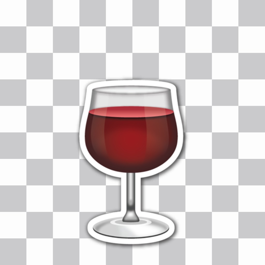 coupe de vin rouge pour ajouter vos images comme un sticker décoratif ..