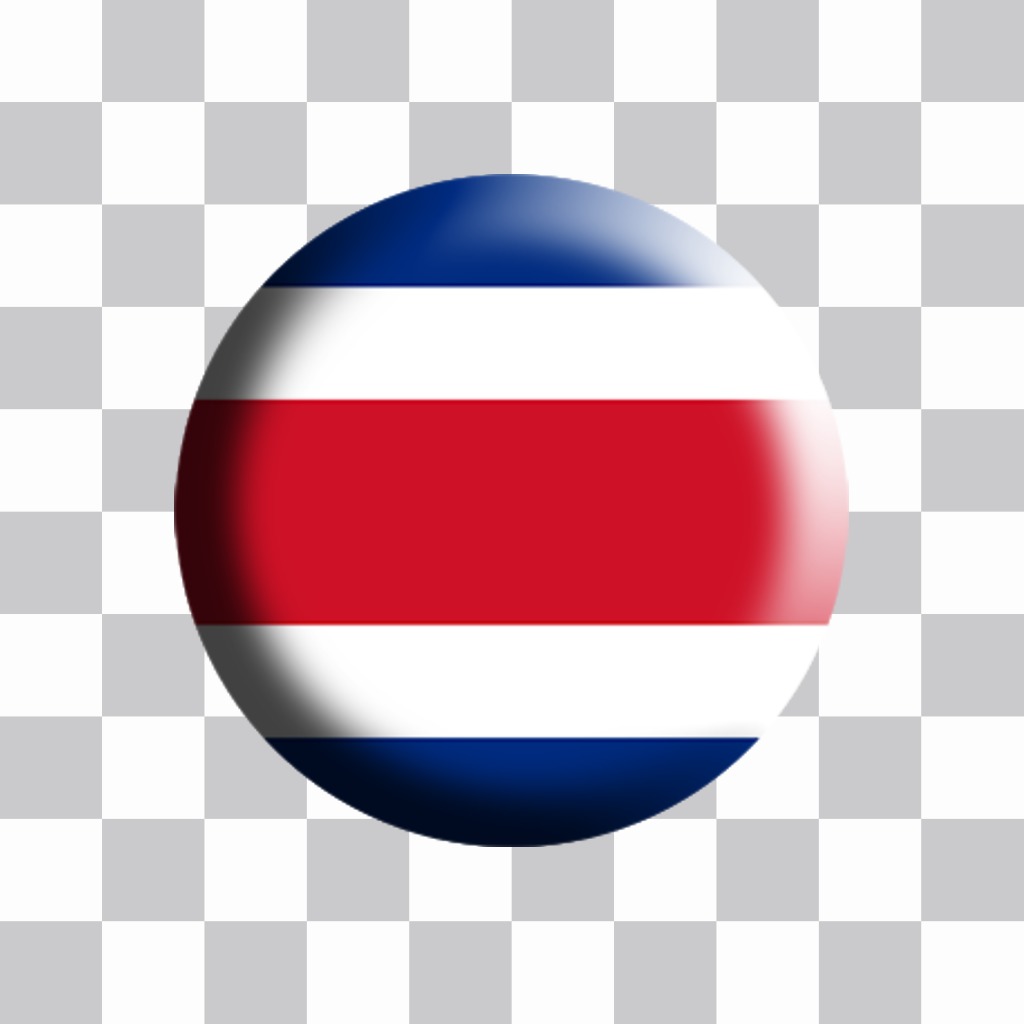 drapeau Costa Rica en forme de plaque à ajouter à votre effet de photos ..