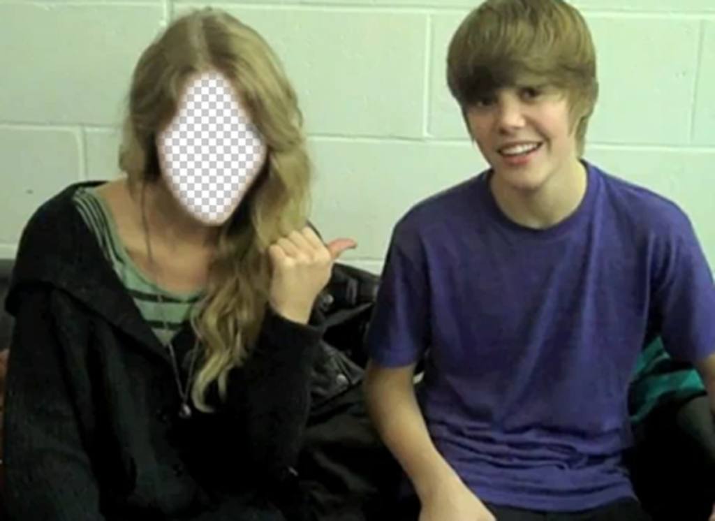 Photomontage de Justin Bieber garçon avec fille blonde de mettre votre ..