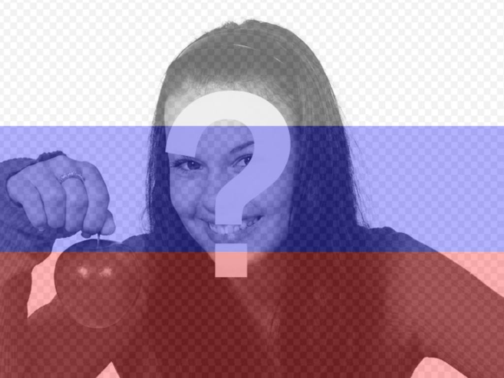 Créer un photomontage en ligne du drapeau russe avec votre..
