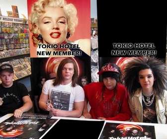 Collage de mettre votre photo dans le nouveau membre de Tokio Hôtel.