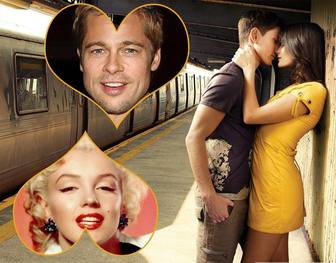 photomontage pour 2 photos avec un couple dans lamour