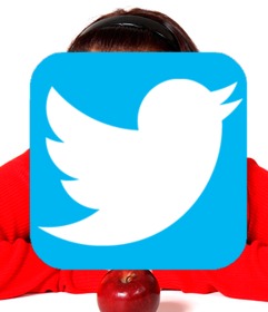 ajoutez le logo twitter vos photos ligne