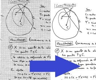 Effet doptimiser les notes numérisées en améliorant le contraste et la lisibilité.