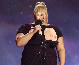 Photomontage du chanteur Rebel Wilson au MTV