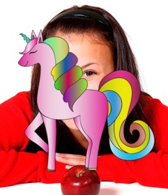 Sticker Licorne pour faire un photomontage