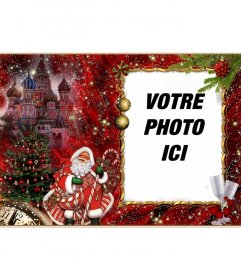 Photomontages élégant de Noël et le Père Noël pour ajouter 