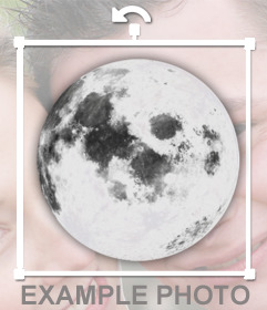 Coller la pleine lune sur vos photos comme un autocollant avec lautocollant en ligne