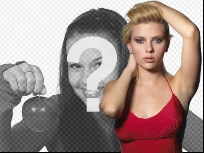 Effet photo, avec Scarlett Johansson, l'actrice..