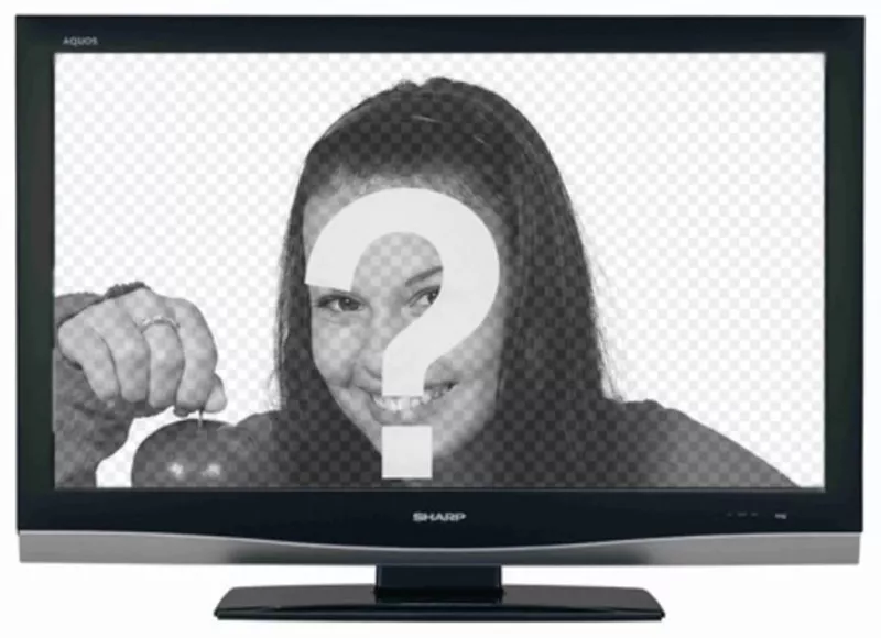 Votre illusion d'être toujours à la télé? Avec cette curieuse photomontage, votre photo apparaît sur un écran LCD de..