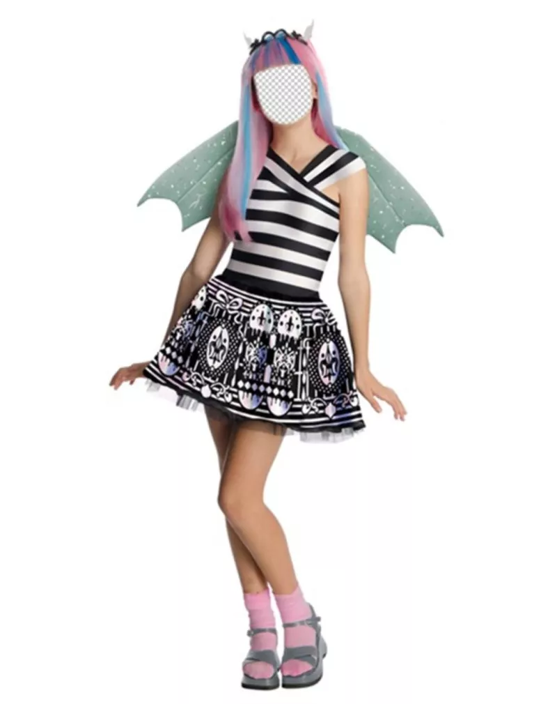 Photomontage où vous pouvez mettre votre visage dans Rochelle, poignet Monster High costume virtuel ..