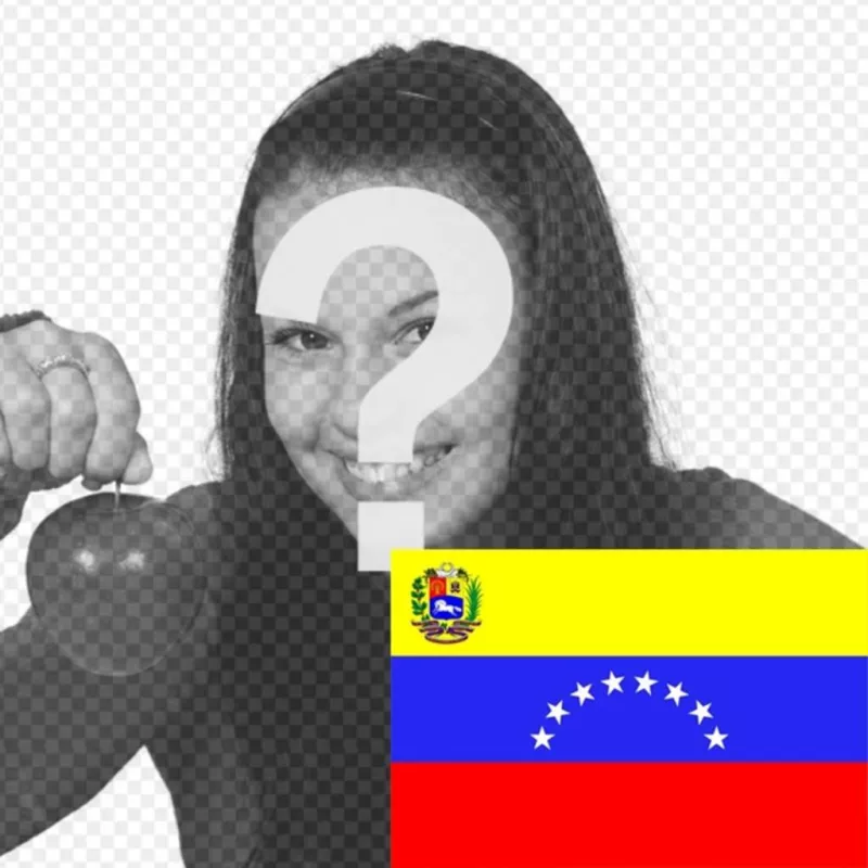 Photo montage de mettre le drapeau du Venezuela dans votre photo. ..