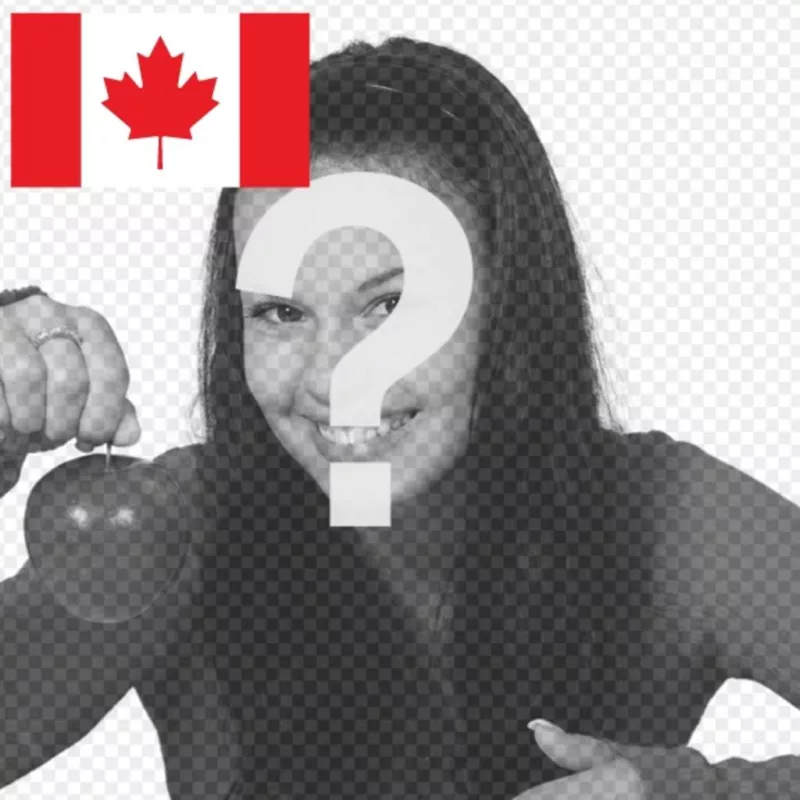 Le drapeau du Canada à votre photo de profil avec ce photomontage