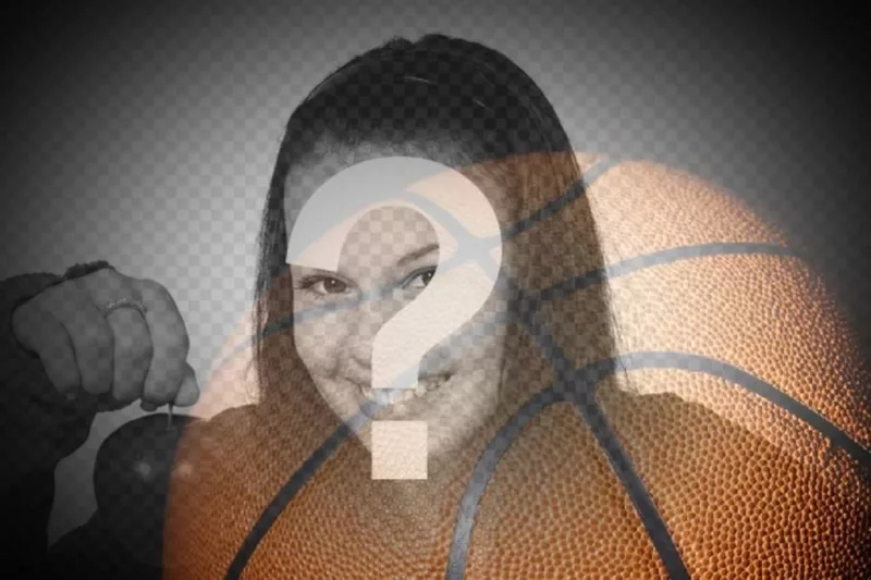 Filtrer pour des photos avec un ballon de basket semi-transparent à placer sur vos photos sportives..