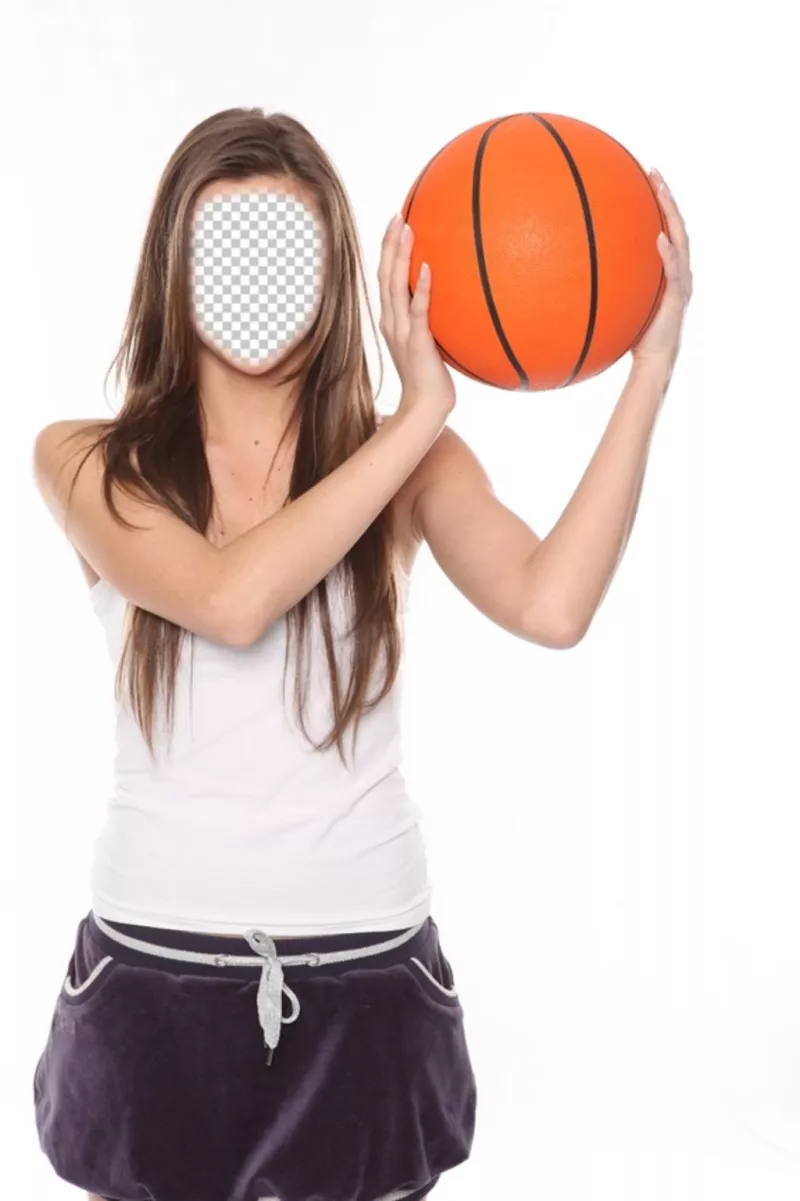 Photomontage dun joueur de basket-ball pour ajouter votre visage Prouvez ..