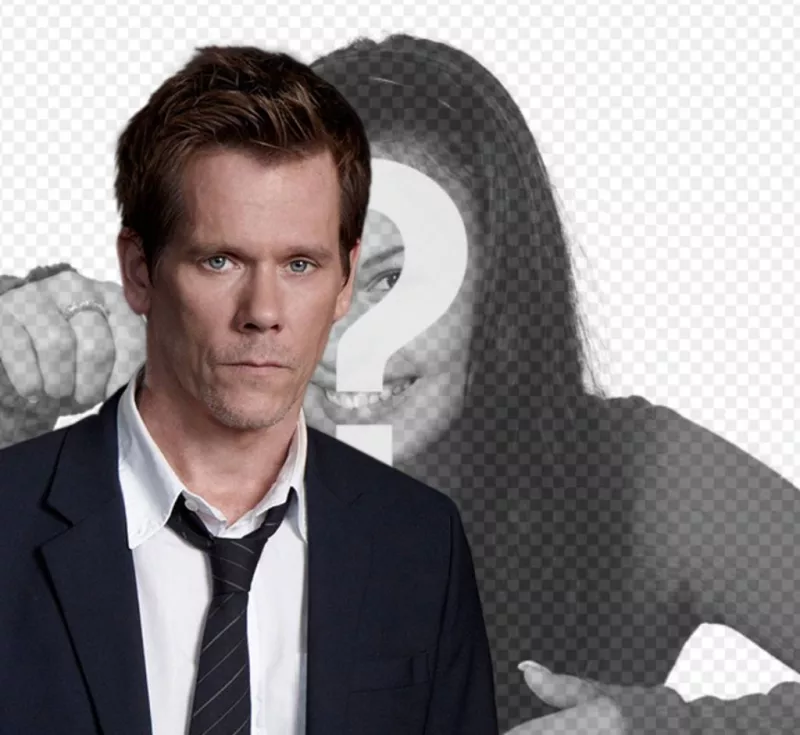 Faire de ce photomontage et avoir une photo avec Kevin Bacon, acteur de la série TV 