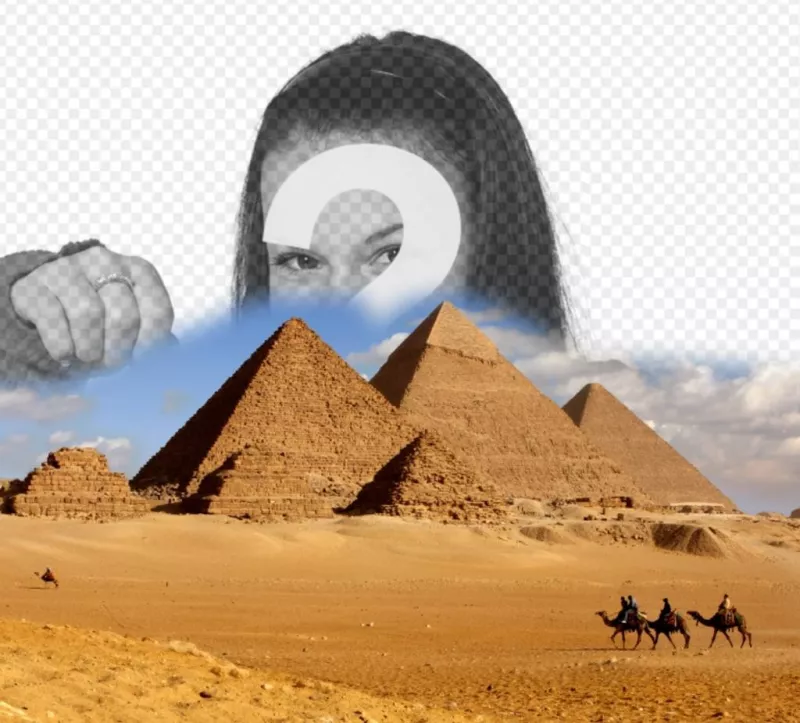 Effets pour mettre votre photo dans les pyramides dÉgypte. ..