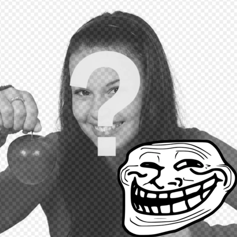 Photomontage pour mettre le Troll Face Meme avec votre photo. ..