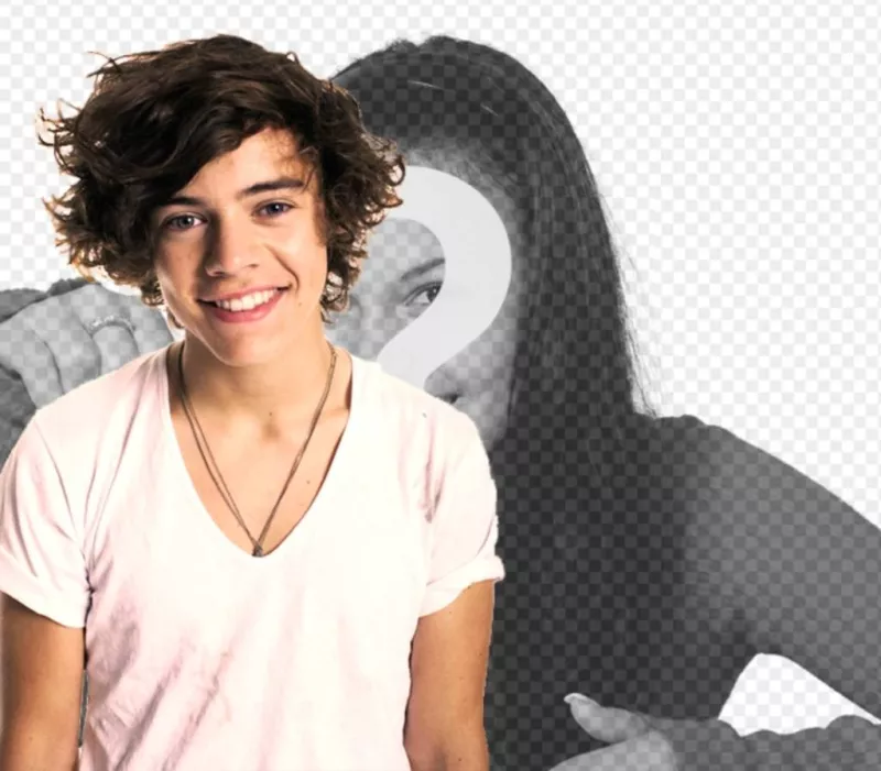 Effet photo à ajouter une photo de Harry de One Direction avec une photo de..