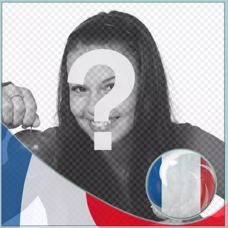 Montage avec le drapeau de la France de mettre le profil sur les réseaux sociaux. ..