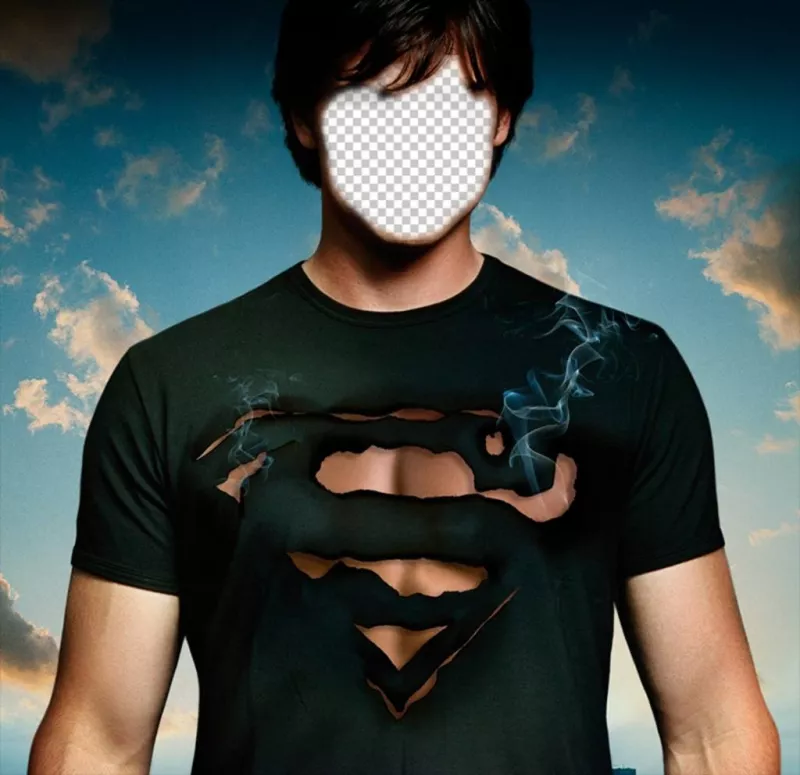 Photomontage personnifier Tom Welling de Smallville comme Superman. ..