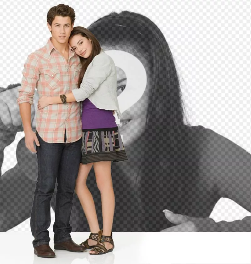 Photomontage avec deux des stars de Camp Rock 2. Posa ..