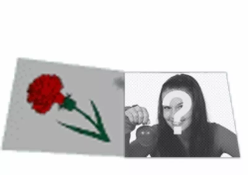 Personnalisé lettre d'amour d'animation animée avec une rose. Avec votre..