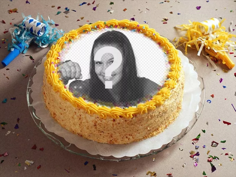 Mettez Votre Photo Sur Un Gateau Danniversaire Avec Ce Montage En Ligne Photoeffets